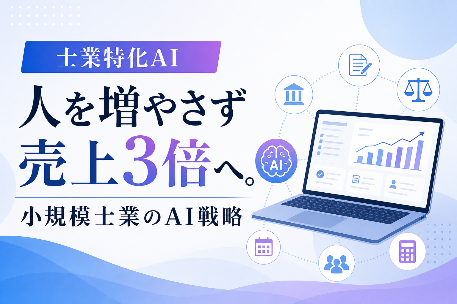 人を増やさず売上3倍へ。小規模士業のAI戦略