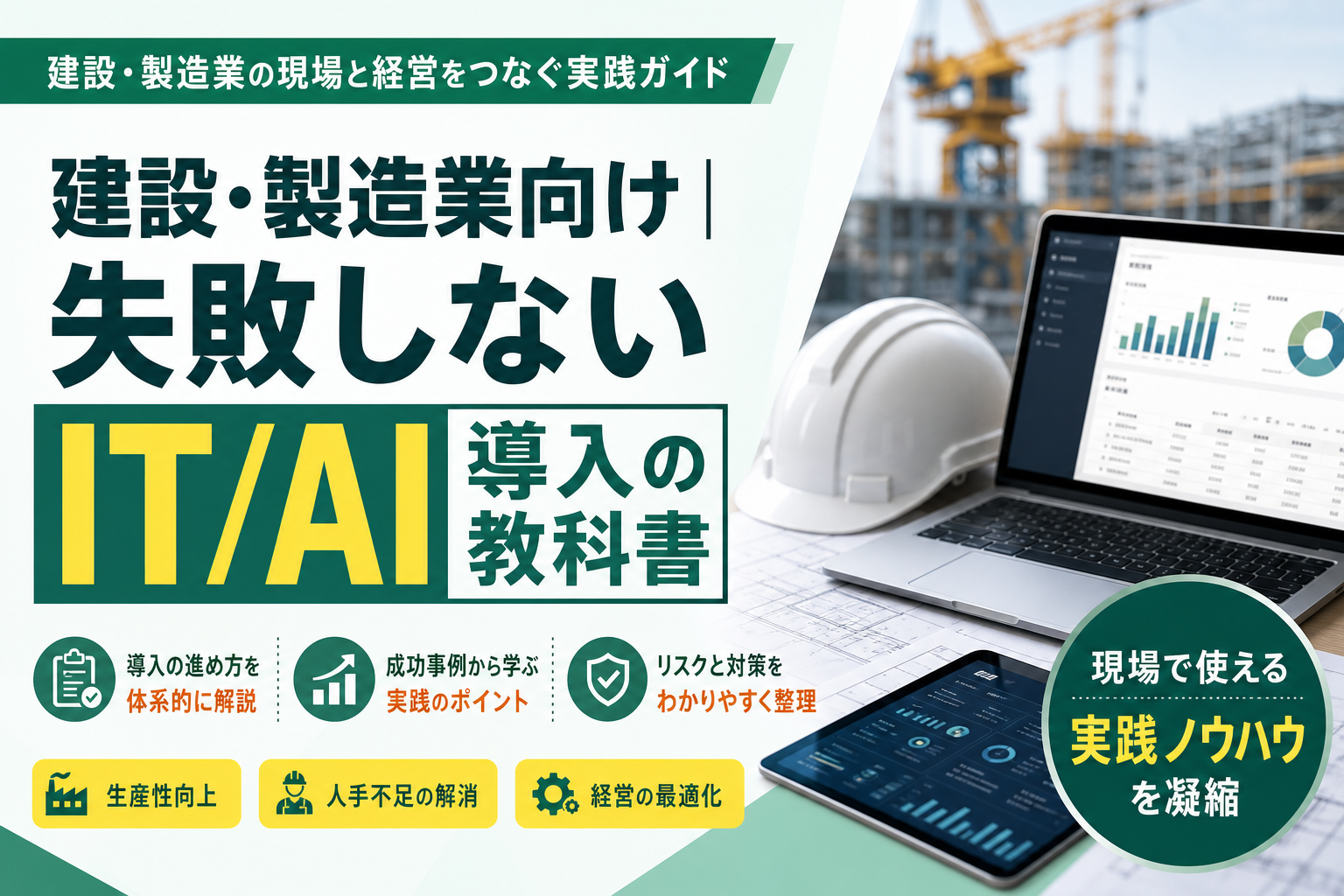 建設・製造業向け｜失敗しないIT/AI導入の教科書