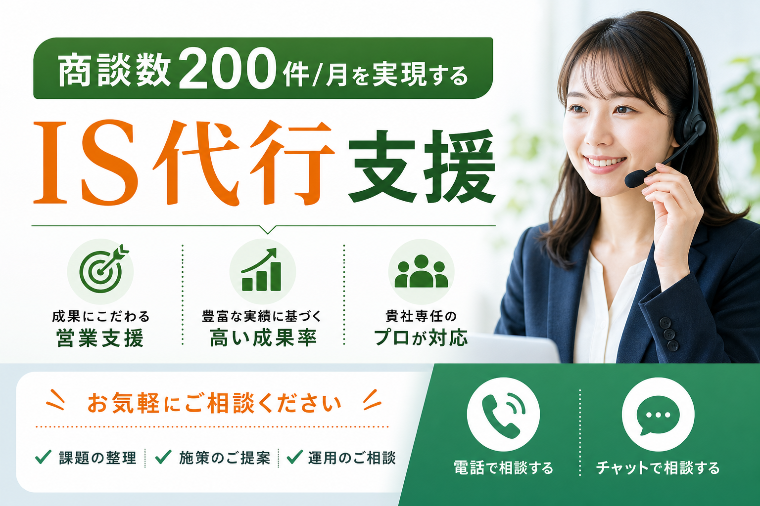 商談数200件/月を実現するIS代行支援