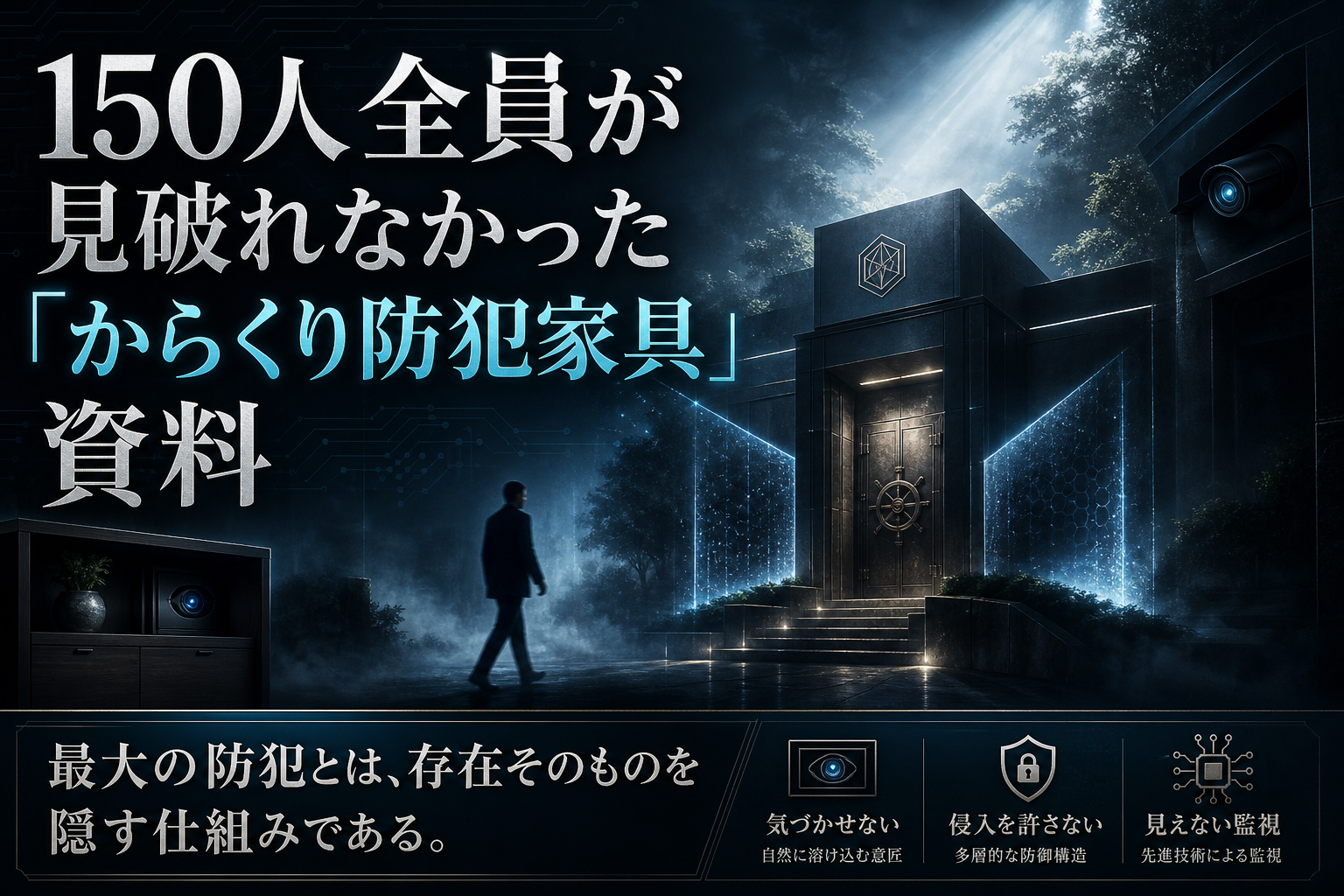150人全員が見破れなかった『からくり防犯家具』資料