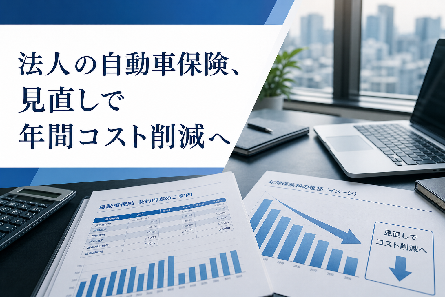 法人の自動車保険、見直しで年間コスト削減へ