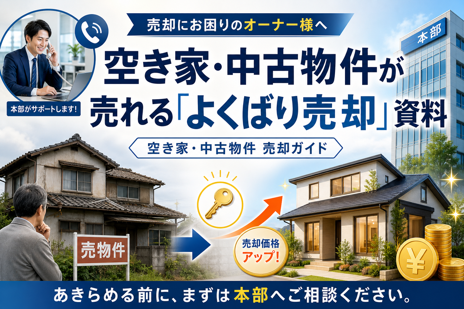 空き家・中古物件が売れる「よくばり売却」資料