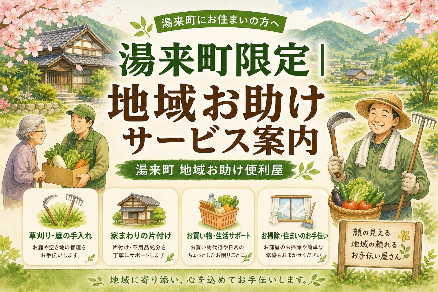 湯来町限定｜地域お助けサービス案内