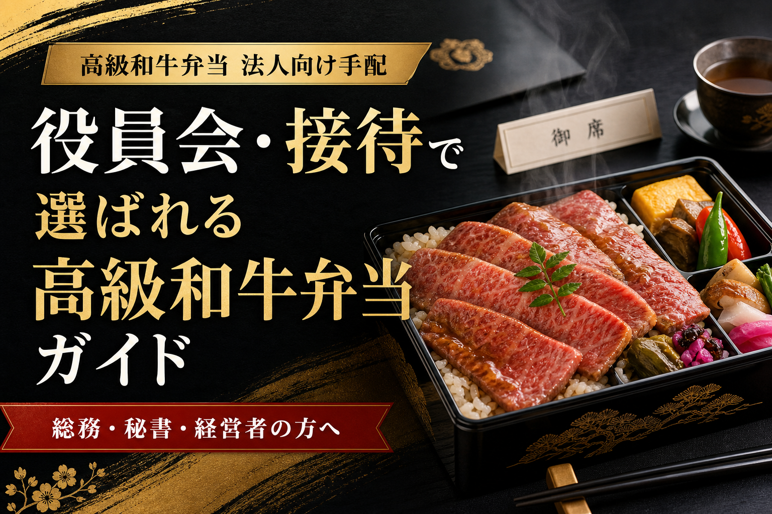 役員会・接待で選ばれる高級和牛弁当ガイド