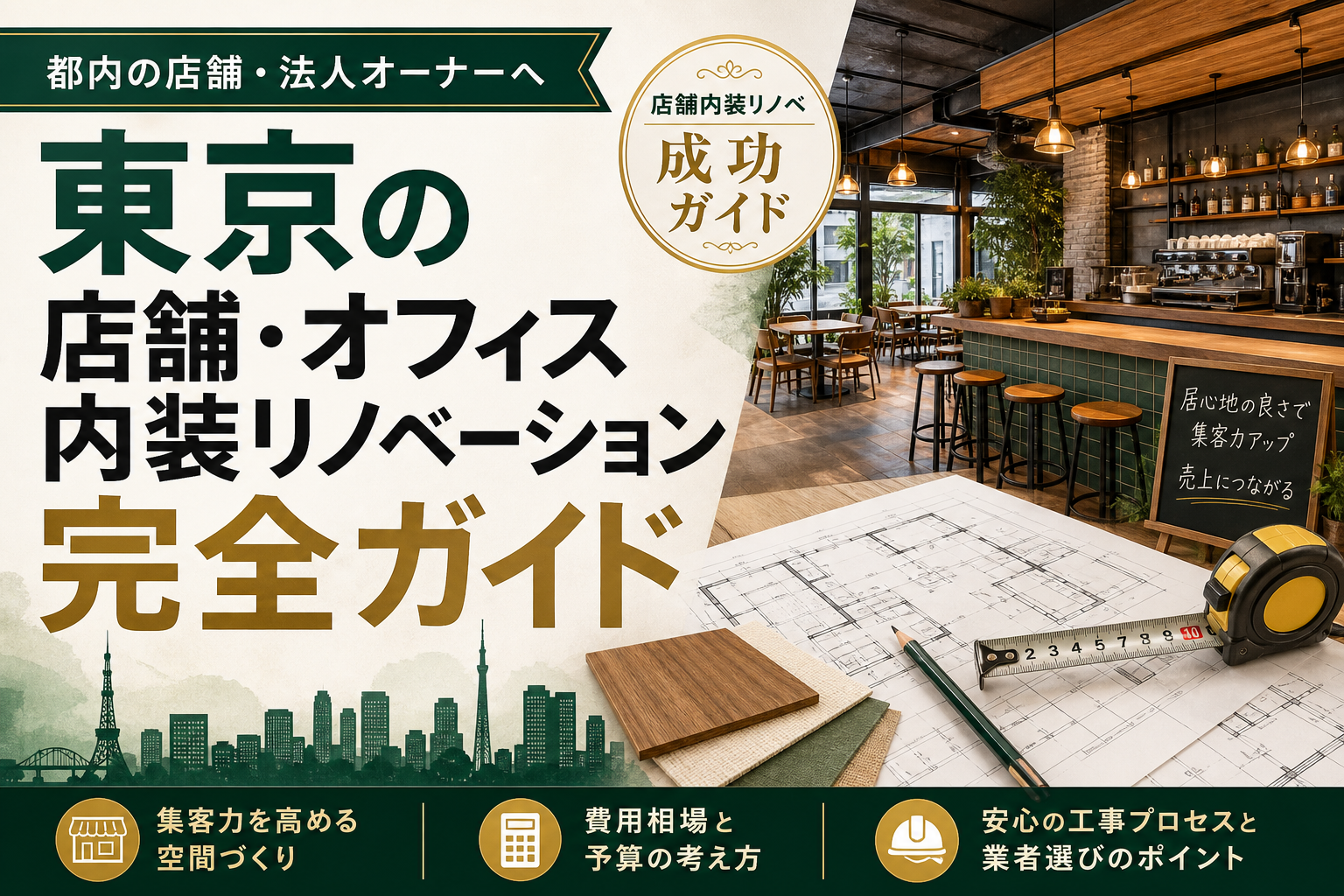 東京の店舗・オフィス内装リノベーション完全ガイド