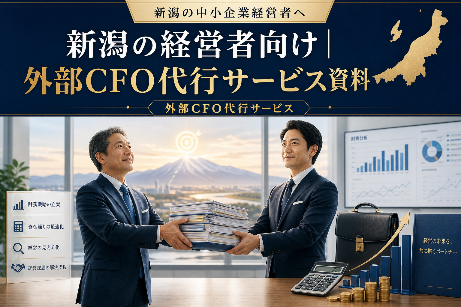 新潟の経営者向け/CFO 代行サービス (会社の未来をともに作ってくれる、重要なパートナー) 資料