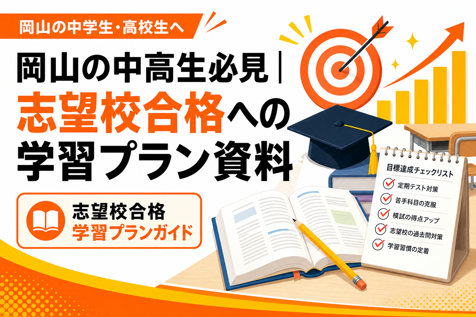 岡山の中高生必見|志望校合格への学習プラン資料