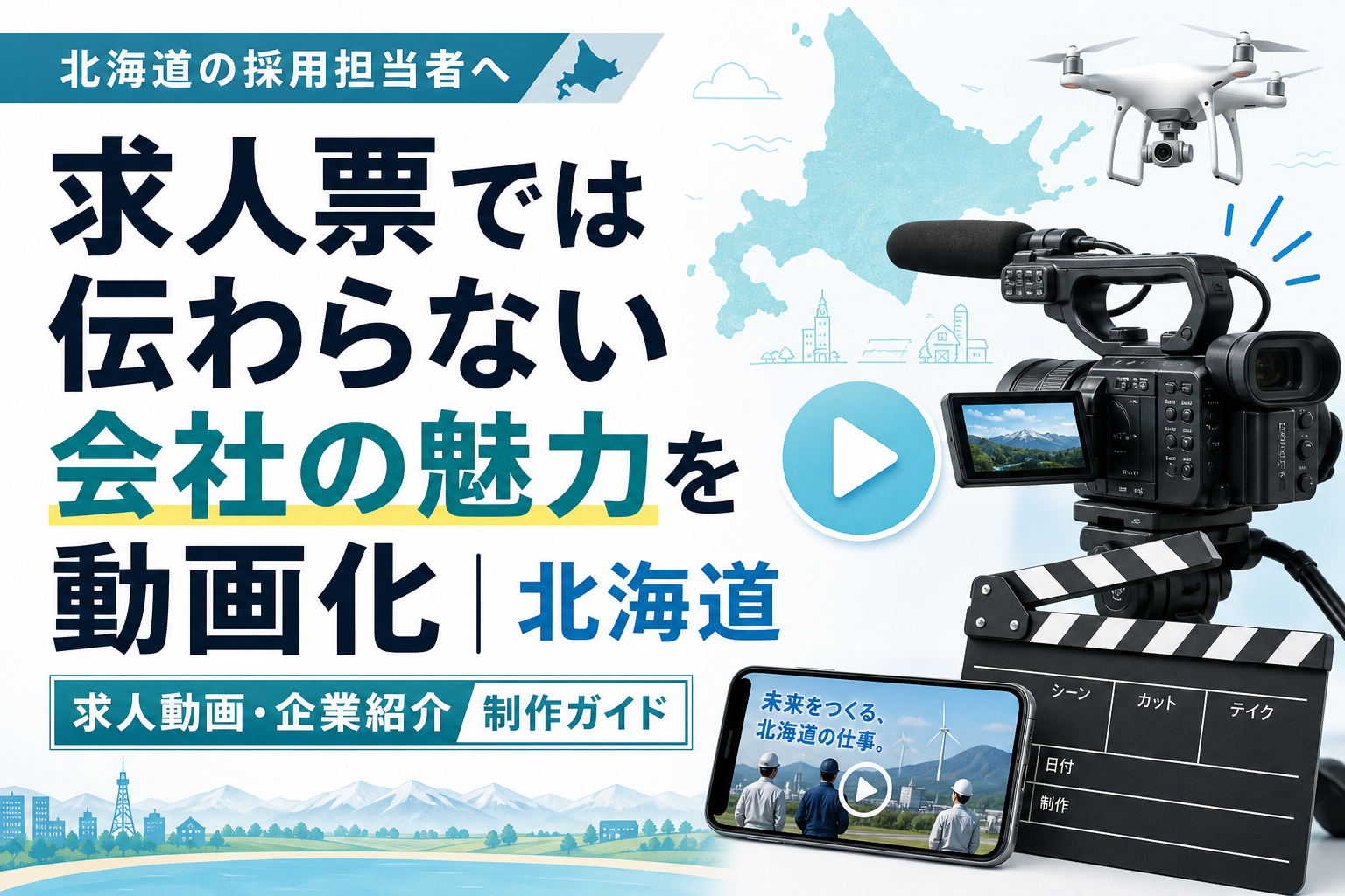 求人票では伝わらない会社の魅力を動画化|北海道