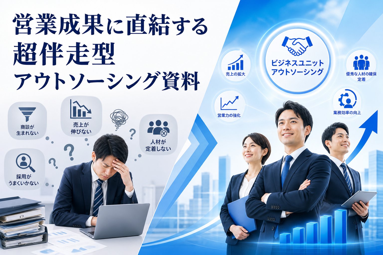 営業成果に直結する超伴走型アウトソーシング資料