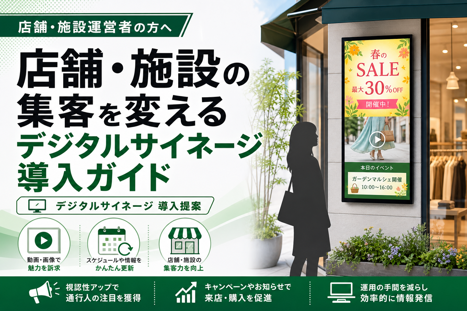 店舗・施設の集客を変えるデジタルサイネージ導入ガイド