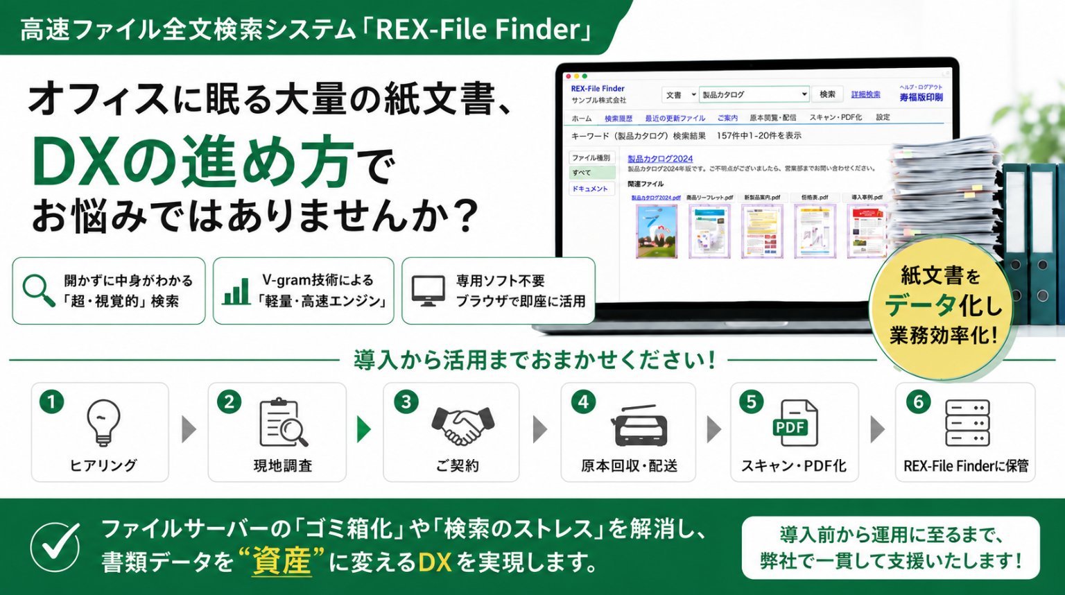 一瞬で、欲しい情報にたどり着く｜REX-File・Finder
