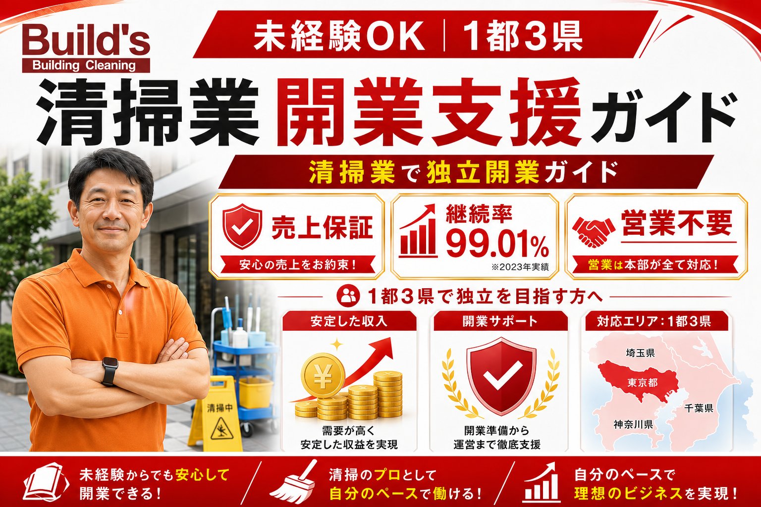 未経験OK｜1都3県 清掃業 開業支援ガイド