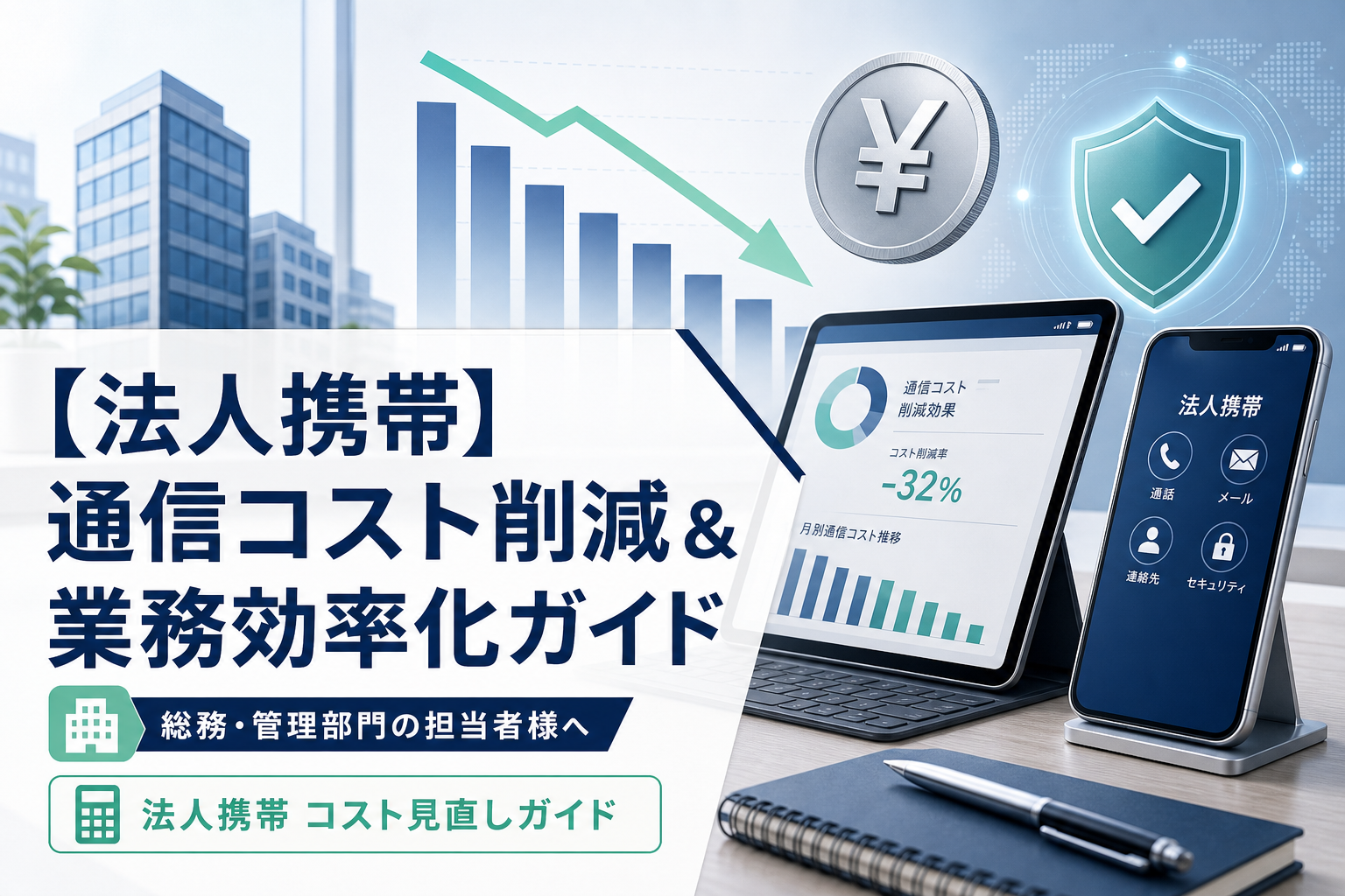 【法人携帯】通信コスト削減＆業務効率化ガイド