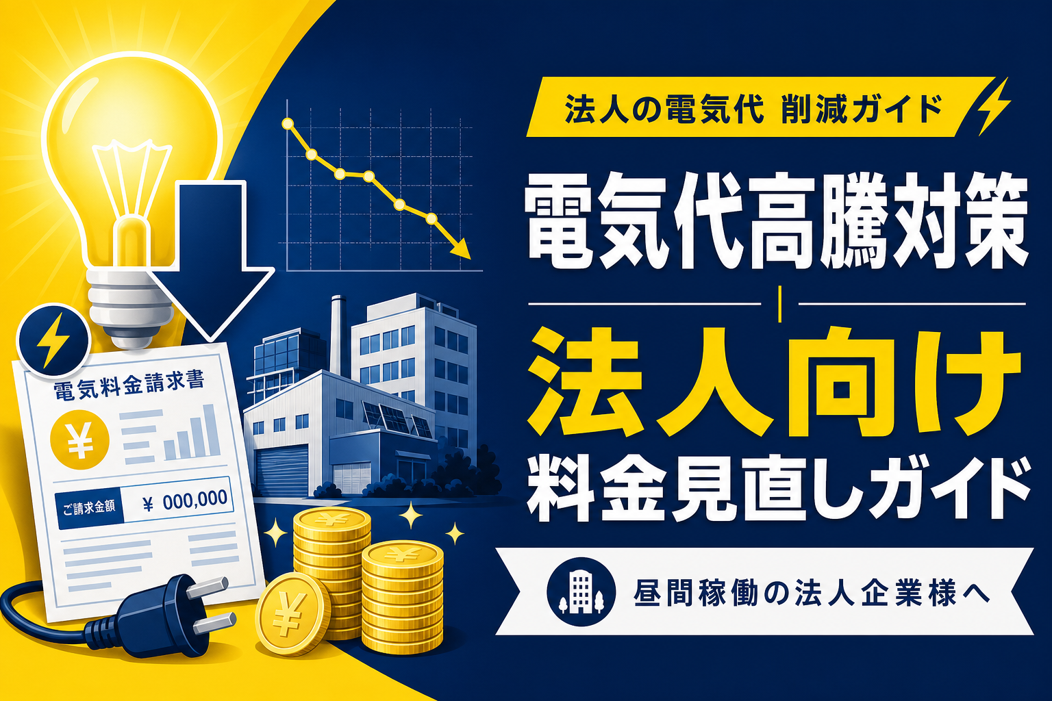 電気代高騰対策｜法人向け料金見直しガイド