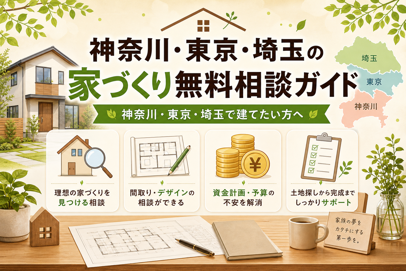 神奈川・東京・埼玉の家づくり無料相談ガイド