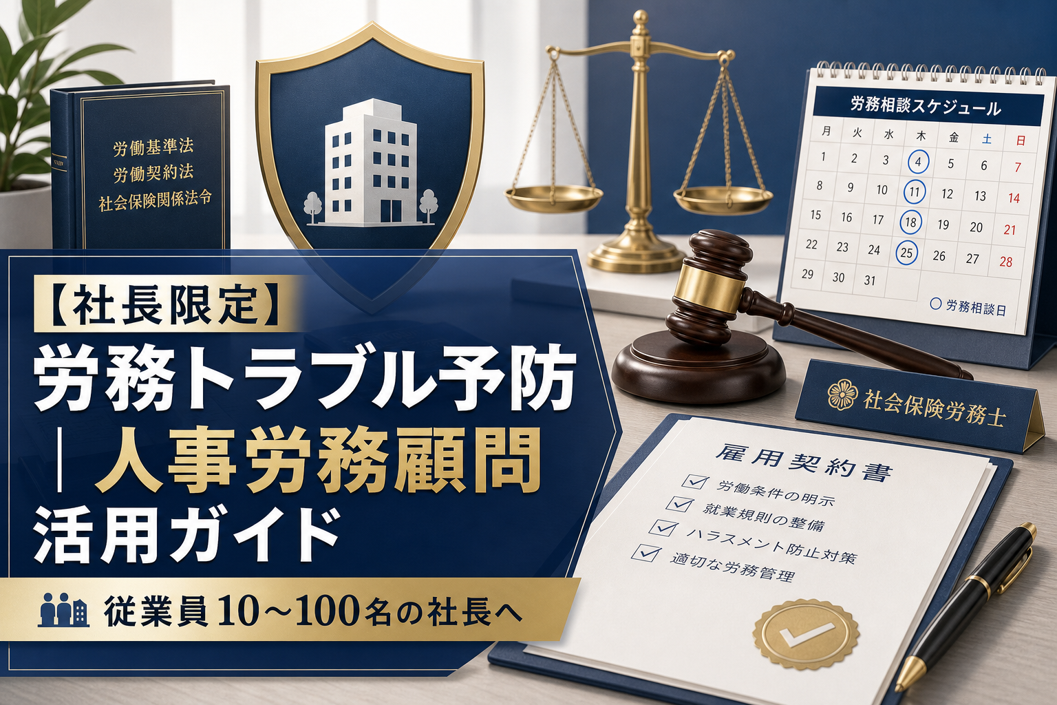 【経営者・代表者限定】労務トラブル予防｜人事労務顧問活用ガイド
