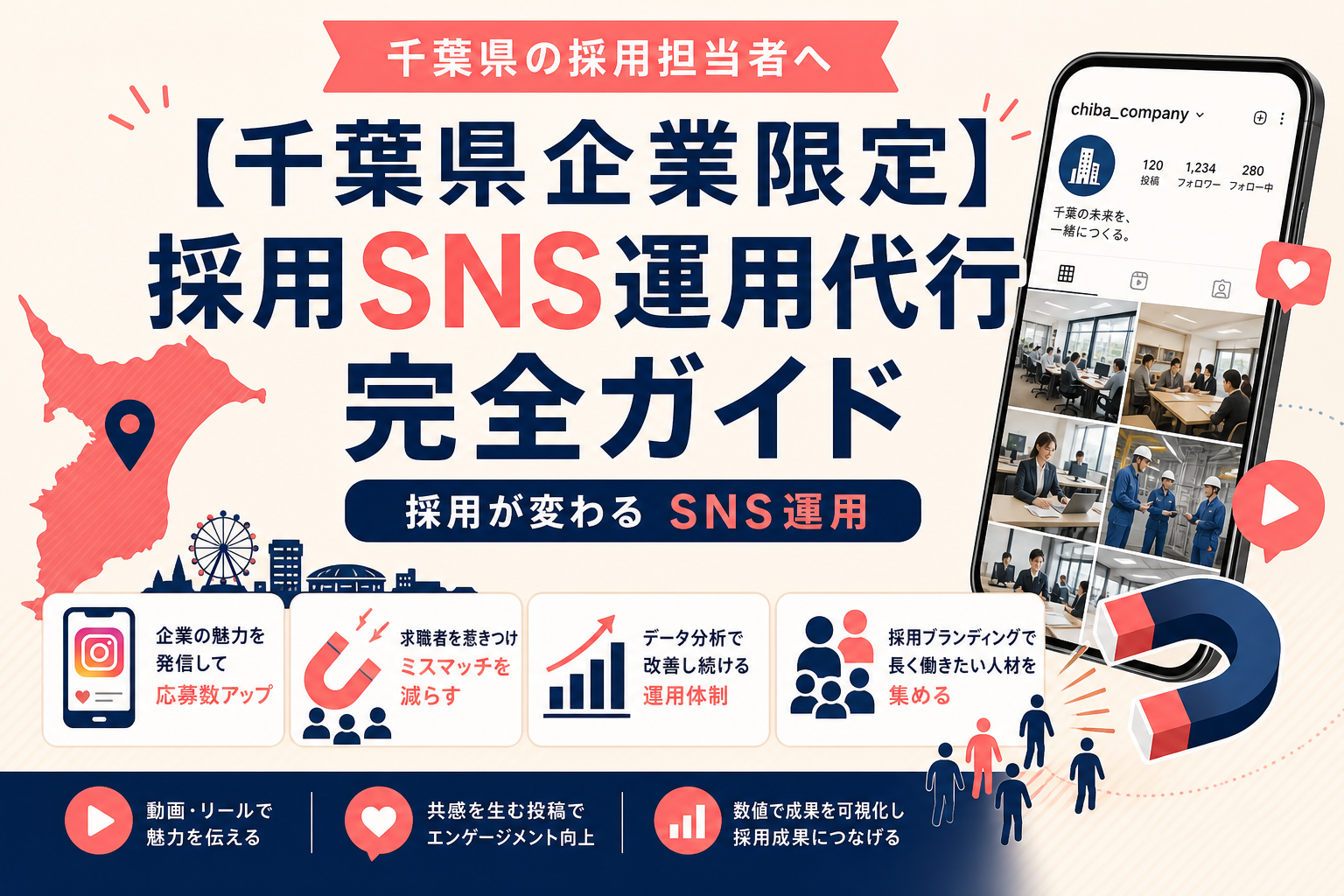 【千葉県企業限定】採用SNS運用代行 完全ガイド