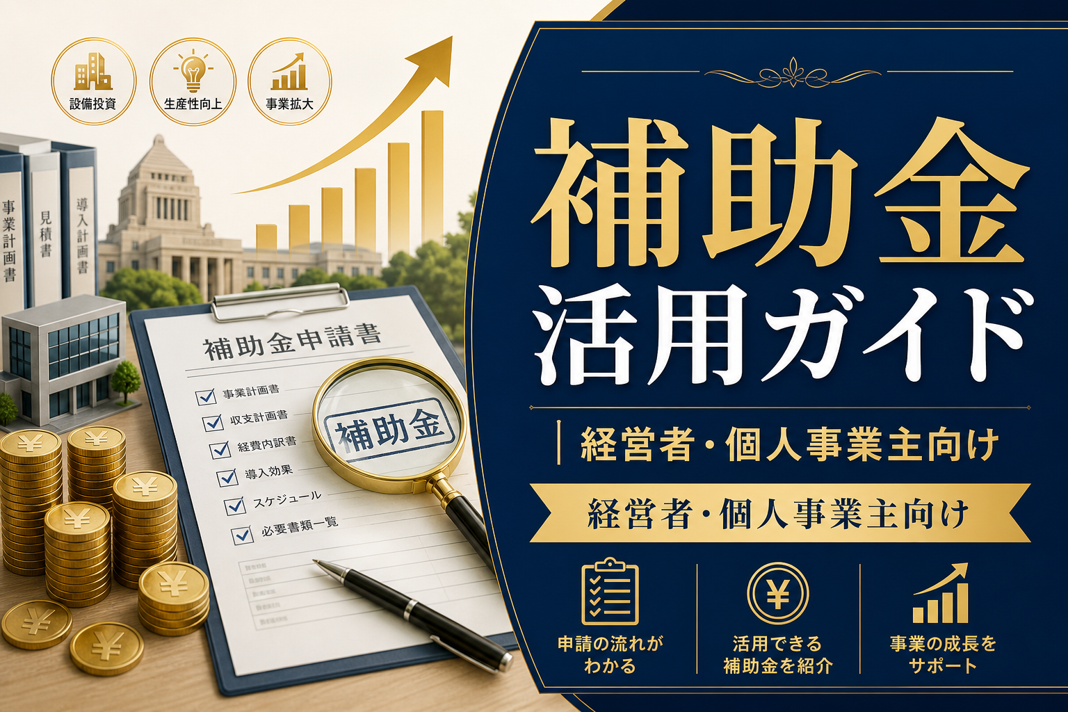 補助金活用ガイド｜経営者・個人事業主向け
