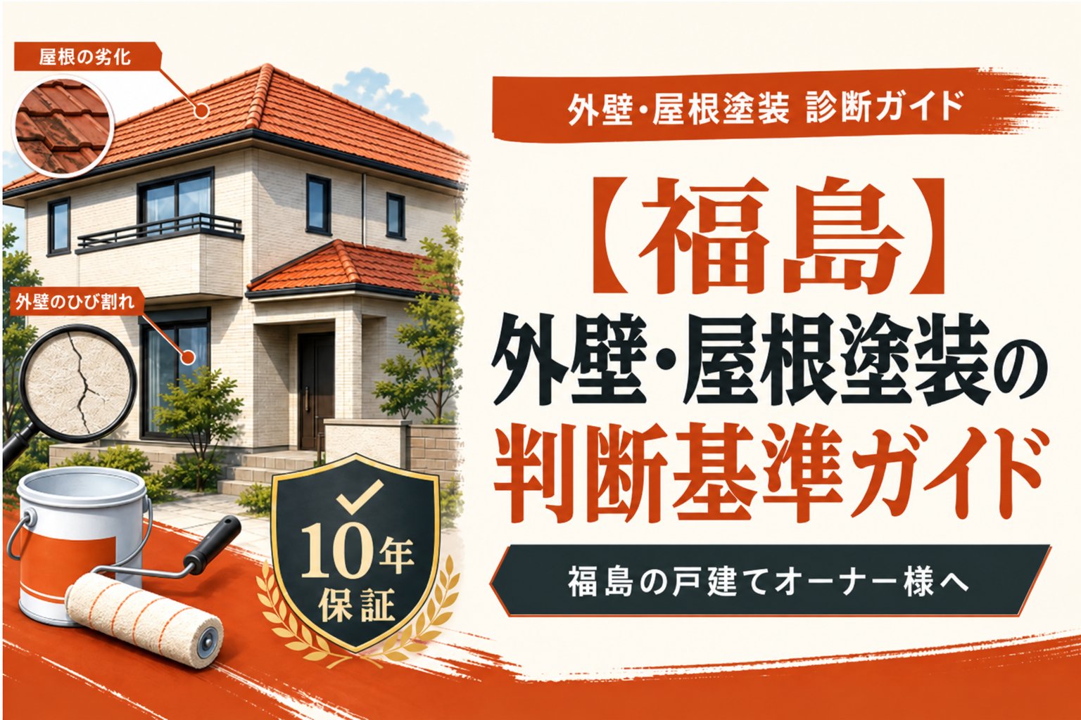 【福島】外壁・屋根塗装の判断基準ガイド