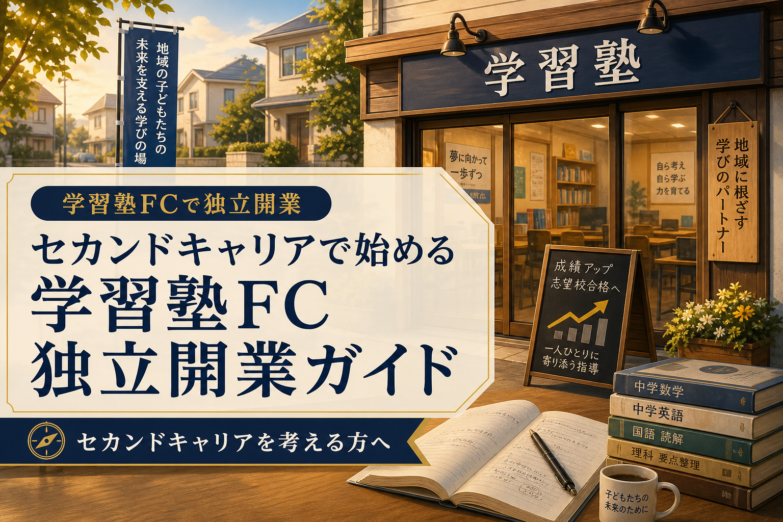 セカンドキャリアで始める学習塾FC独立開業ガイド