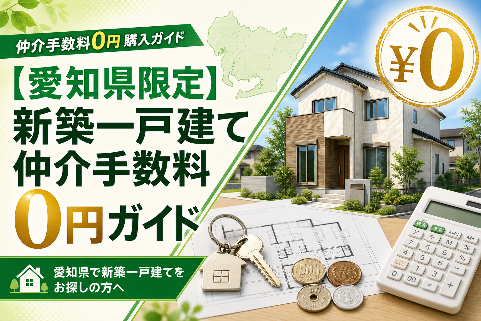 【愛知県限定】新築一戸建て 仲介手数料0円ガイド