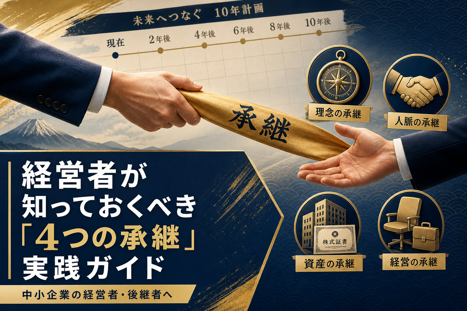 経営者が知っておくべき「4つの承継」実践ガイド