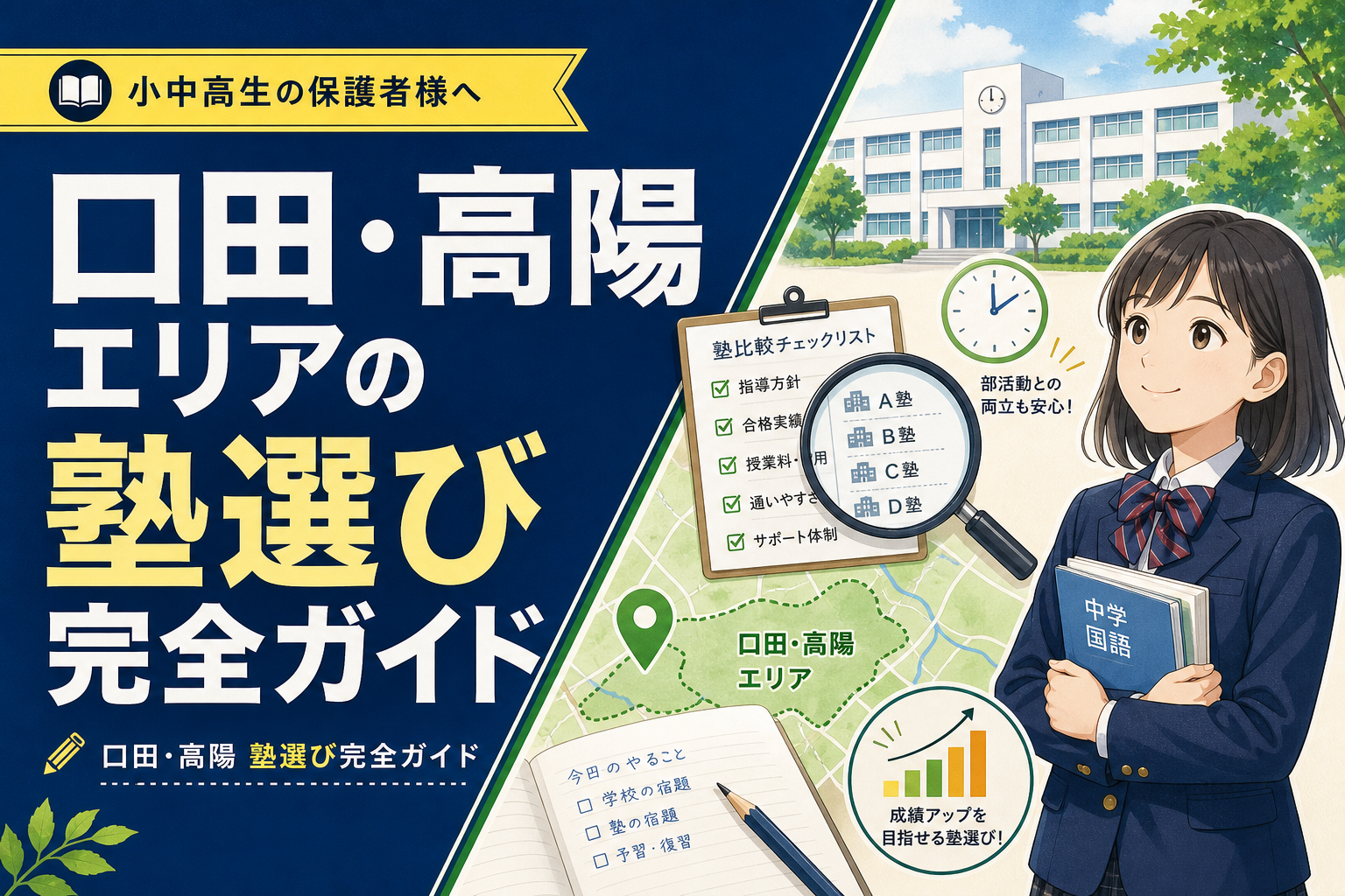 口田・高陽エリアの塾選び完全ガイド