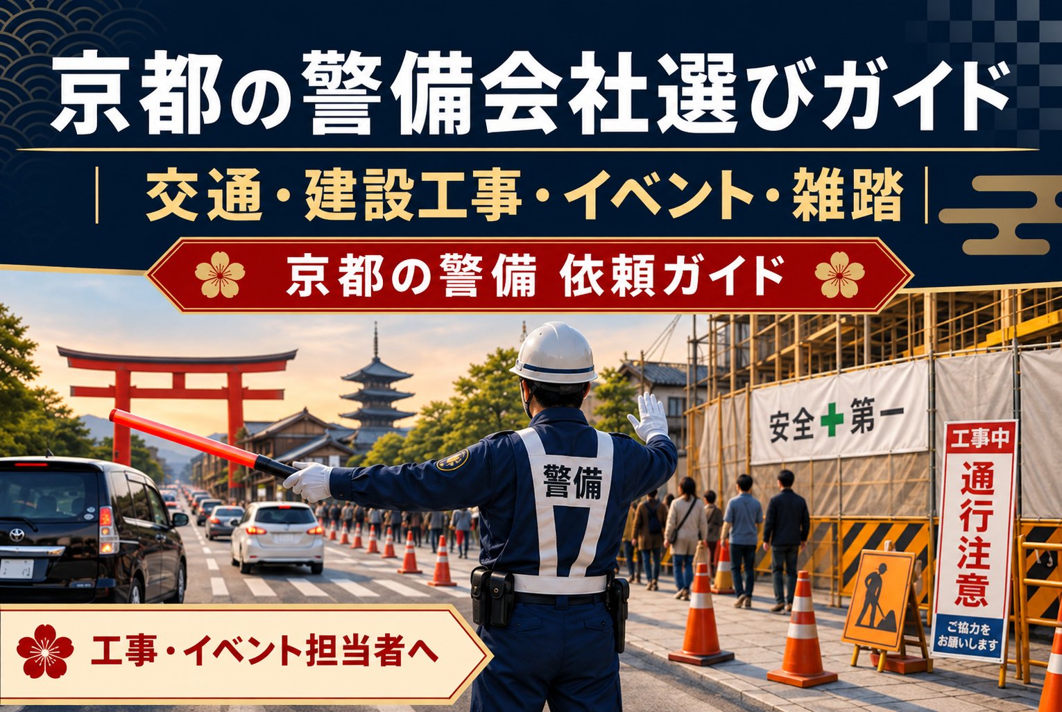 京都の警備会社選びガイド｜交通・建設工事・イベント・雑踏