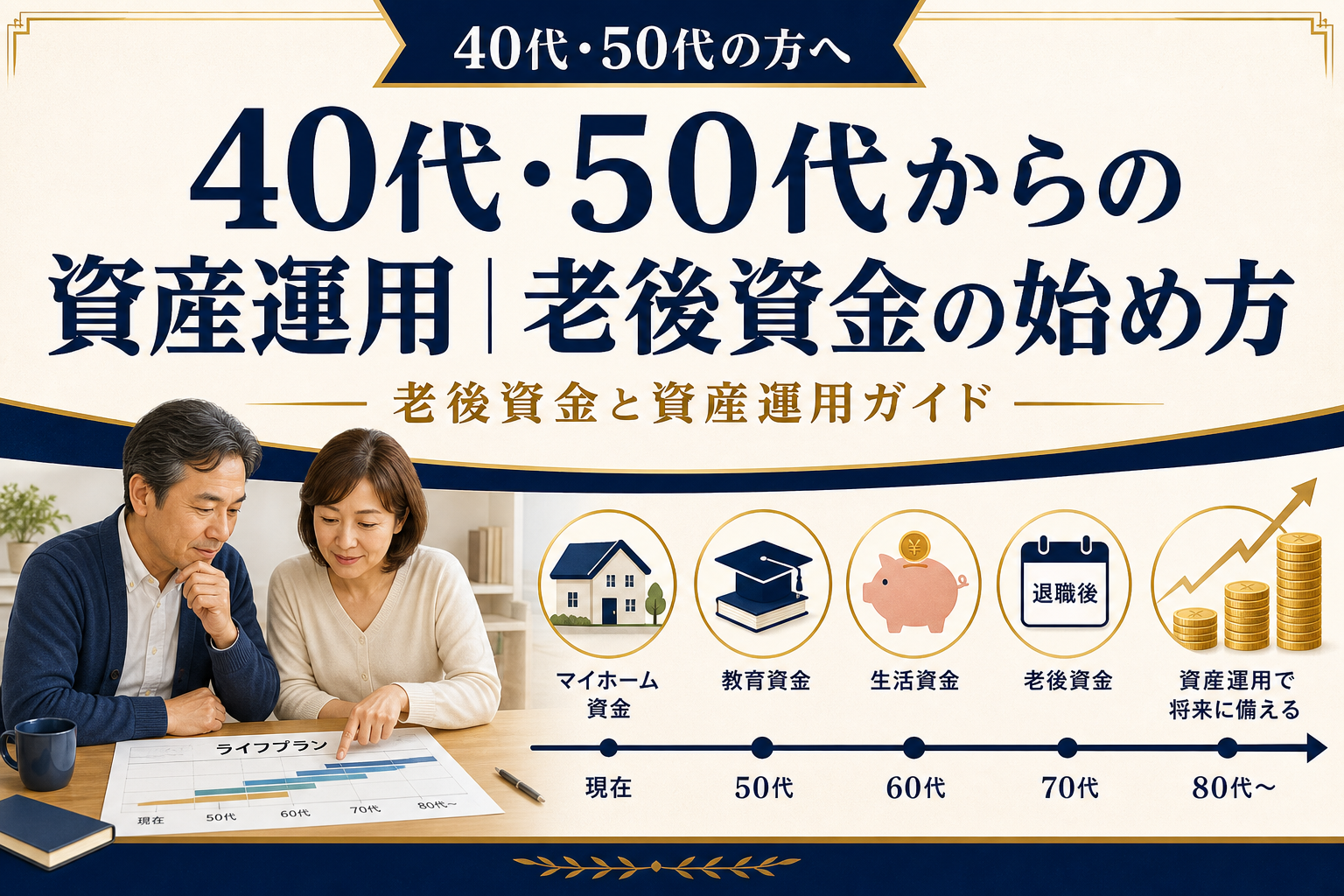 40代・50代からの資産運用｜老後資金の始め方