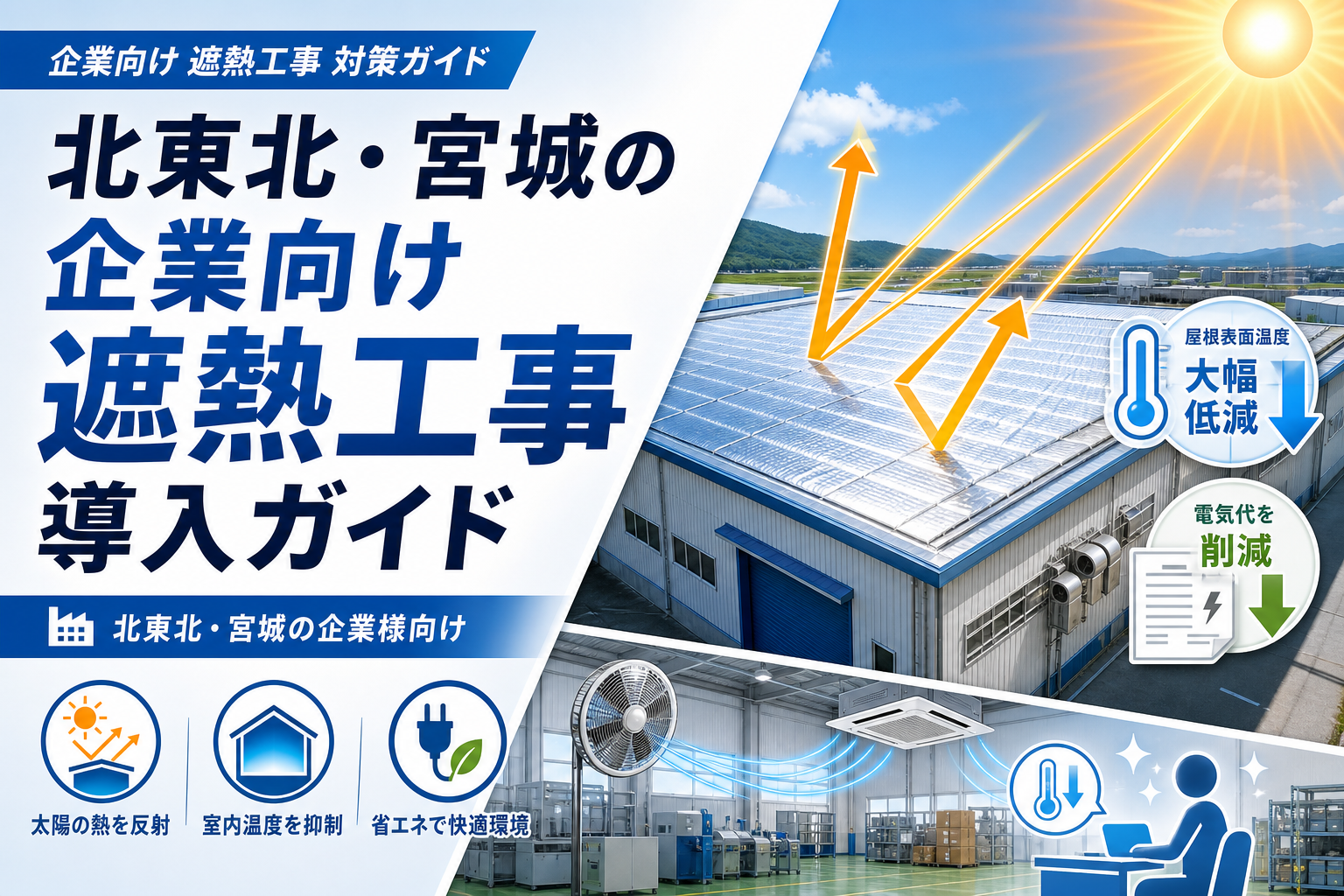 北東北・宮城の企業向け 遮熱工事 導入ガイド