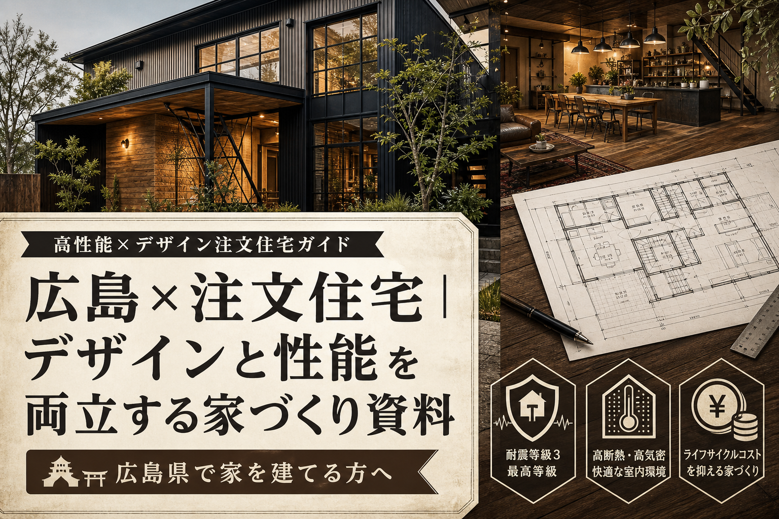 広島×注文住宅｜デザインと性能を両立する家づくり資料
