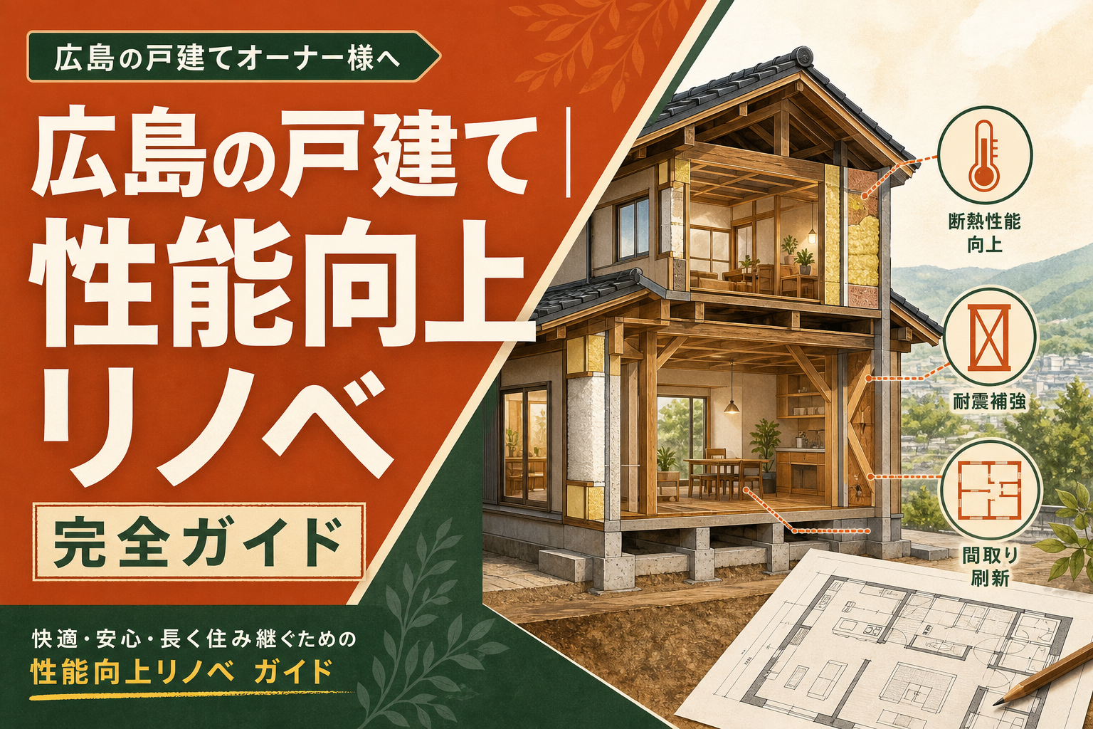 広島の戸建て｜性能向上リノベ完全ガイド