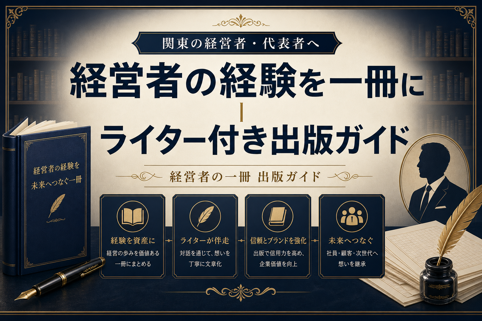 経営者の経験を一冊に｜ライター付き出版ガイド