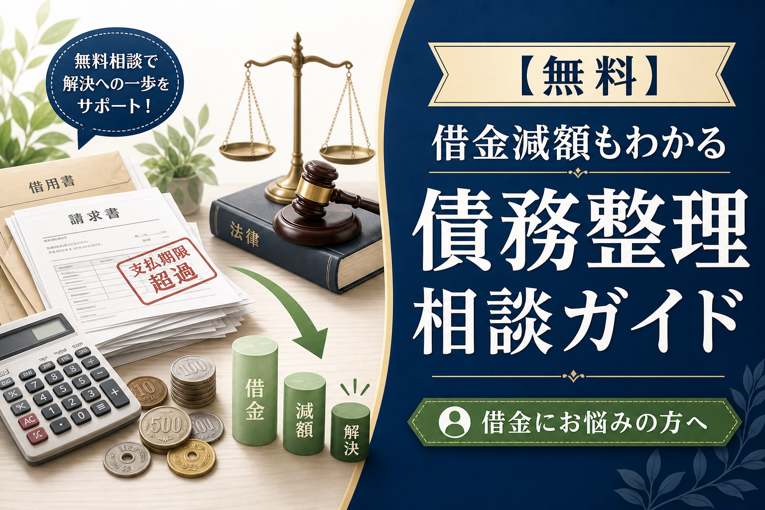 【無料】借金減額もわかる 債務整理 相談ガイド