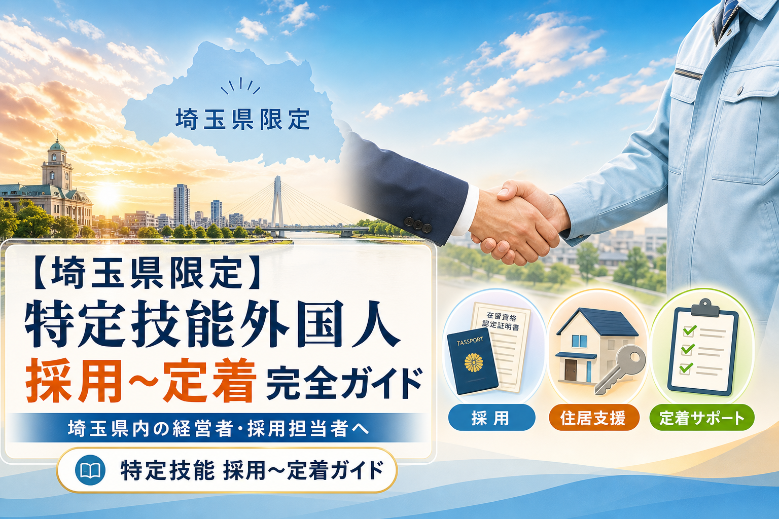 【埼玉県限定】特定技能外国人 採用〜定着 完全ガイド